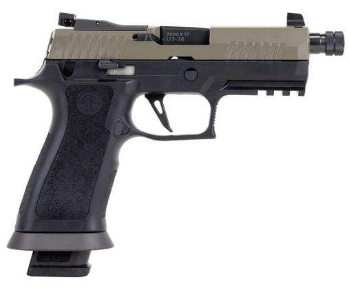 Sig P320 Two-Tone Pistol 9mm Moss Green/Gray 21rds Suppressor
